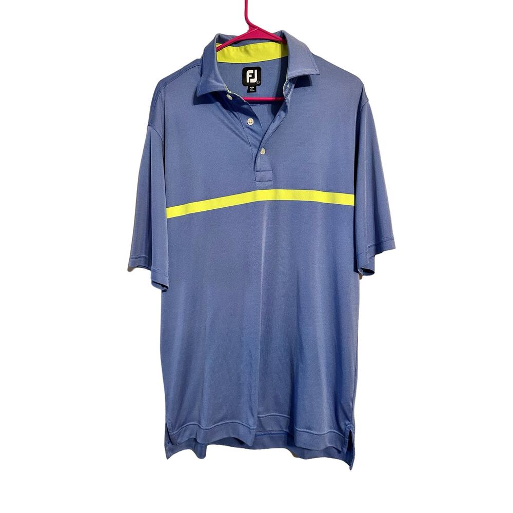 FootJoy FJ Blue and Green Golf Polo Men's Size Large